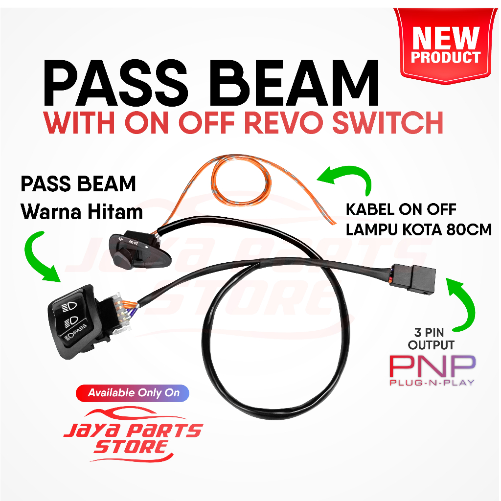 Jual Dim Cepat Anti Pegal - Saklar Pass Beam With Revo On Off Switch ...