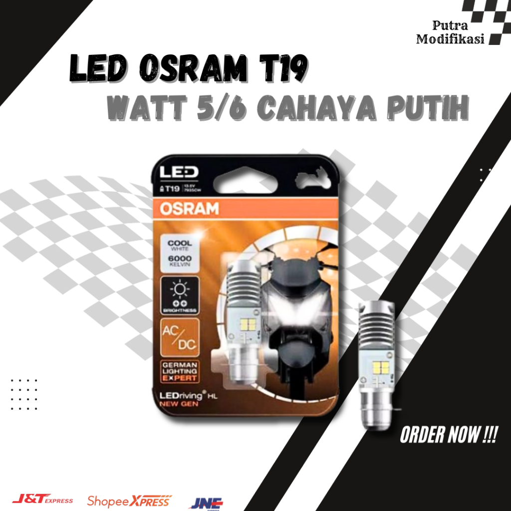 Jual Lampu LED OSRAM T19 Motor Bohlam Bolam Lampu Depan LED Beat Vario ...