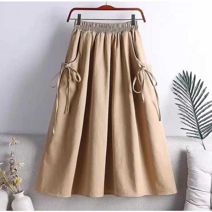 Jual Rok Wanita Termurah DANIELA SKIRT Bahan CRINKLE Bawahan Simple ...