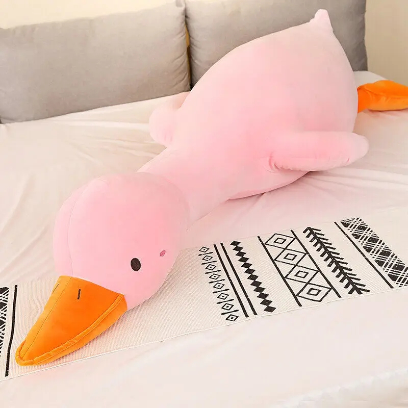 Jual Giant White Goose Plush Toy Super Soft Goose Stuffed Animals ...