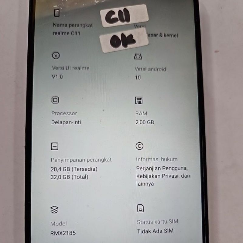 Jual mesin mainboard realme c11 rmx2185 normal | Shopee Indonesia