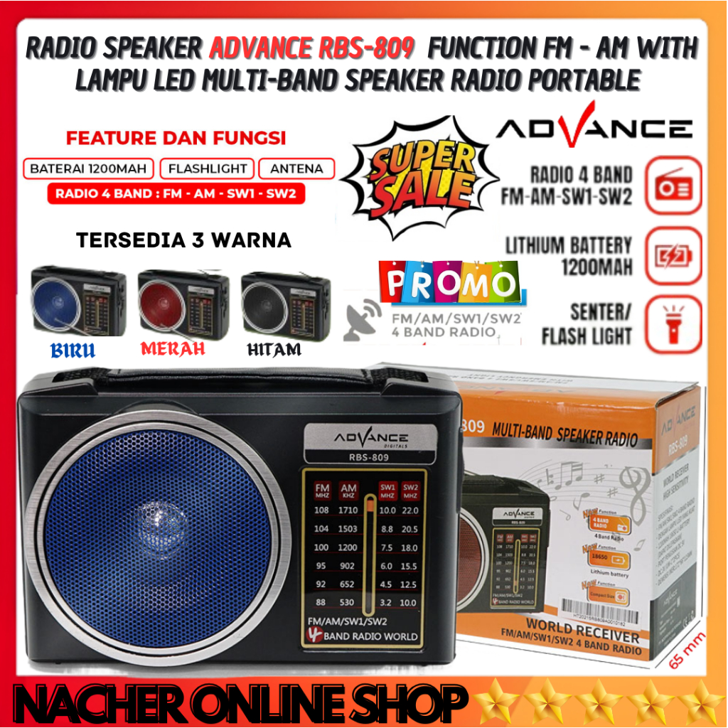 Jual Radio Advance Rbs-809 Radio Jadul Radio Kuno | Speaker Radio ...