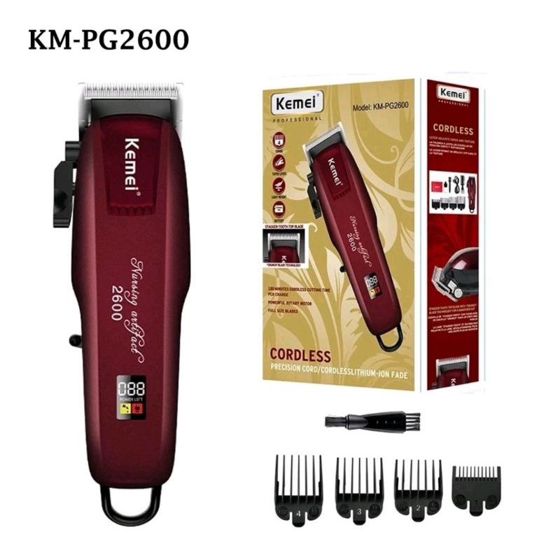 Jual Kemei PG 2600 Alat Cukur rambut Cordless electric professional ...