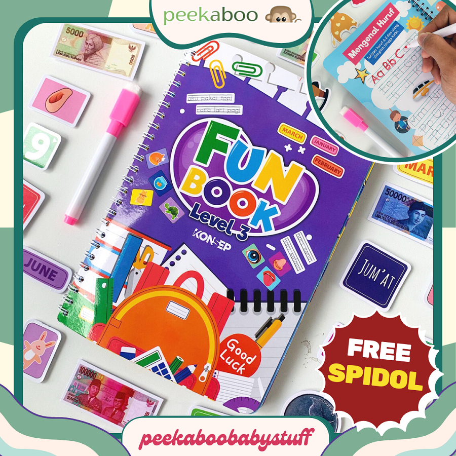 Jual Konsep FunBook Level 1-3 Busy Book Buku Aktivitas Edukasi Anak TK ...