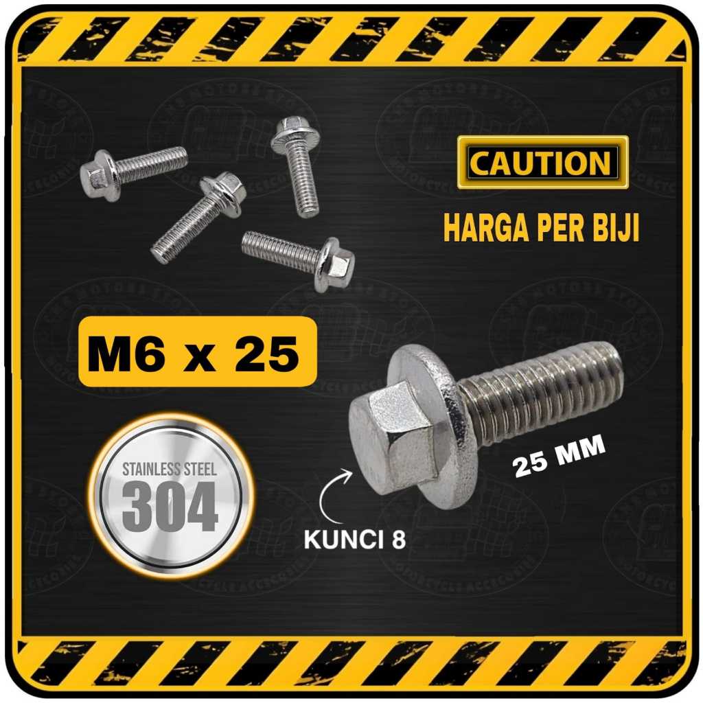25) M5 - 0.8 x 25mm JIS Hex Head Flange Bolt - Small Head, Class 10.9 Zinc