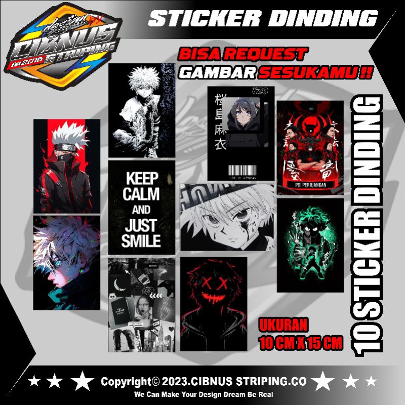 Jual Stiker Dinding Custom/Walpeper Dinding Bebas Request Gambar ...