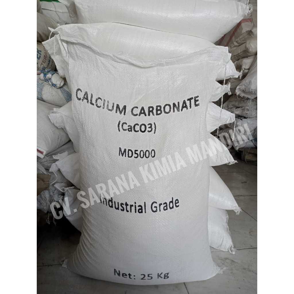 Jual caco3 md5000 / kalsium karbonat / kapur pertanian 25kg | Shopee ...