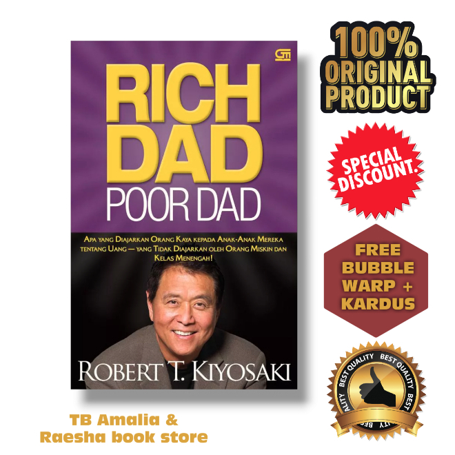 Jual Buku Rich Dad Poor Dad Robert T Kiyosaki Shopee Indonesia