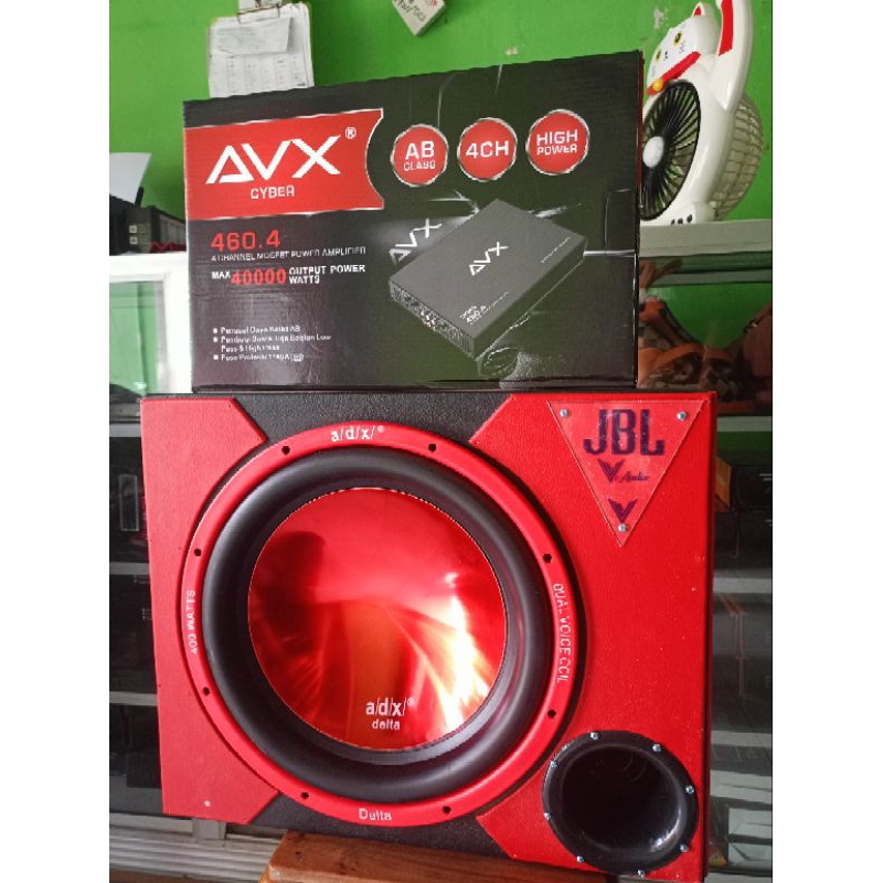 Jual PAKET AUDIO MOBIL SUBWOOFER ADX 12