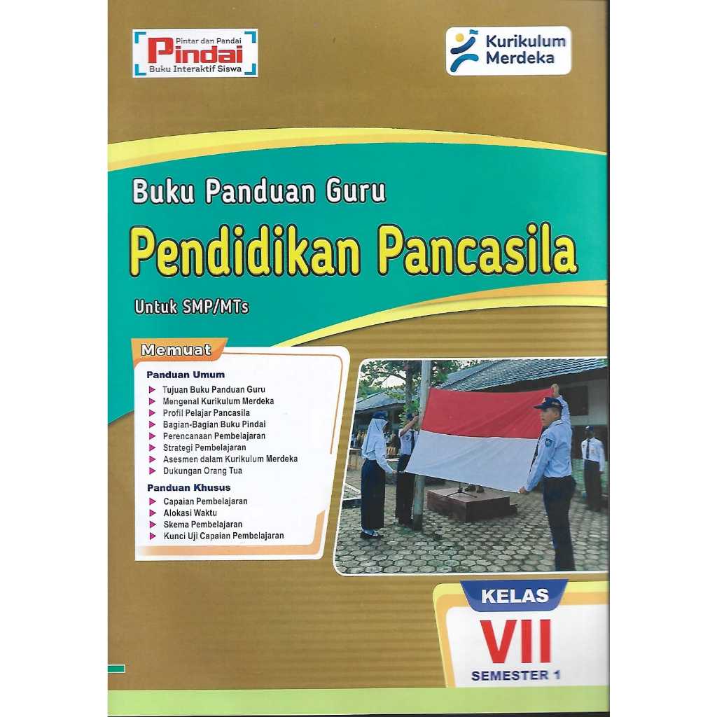 Jual Buku Panduan Guru PKN Kelas 7 SMP/MTs Semester 1 Kurikulum Merdeka ...