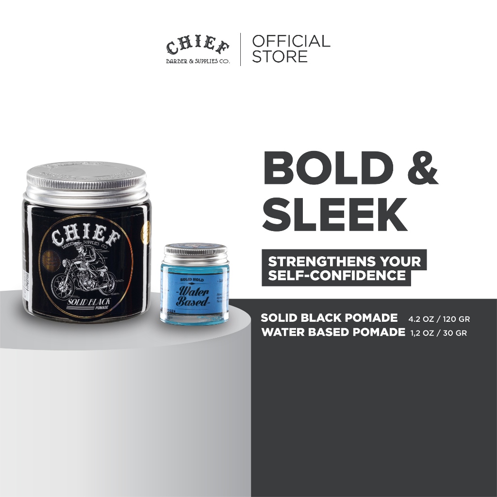 Jual CHIEF SOLID BLACK 4,2OZ + WATER BASED BLUE 1,2OZ | Shopee Indonesia