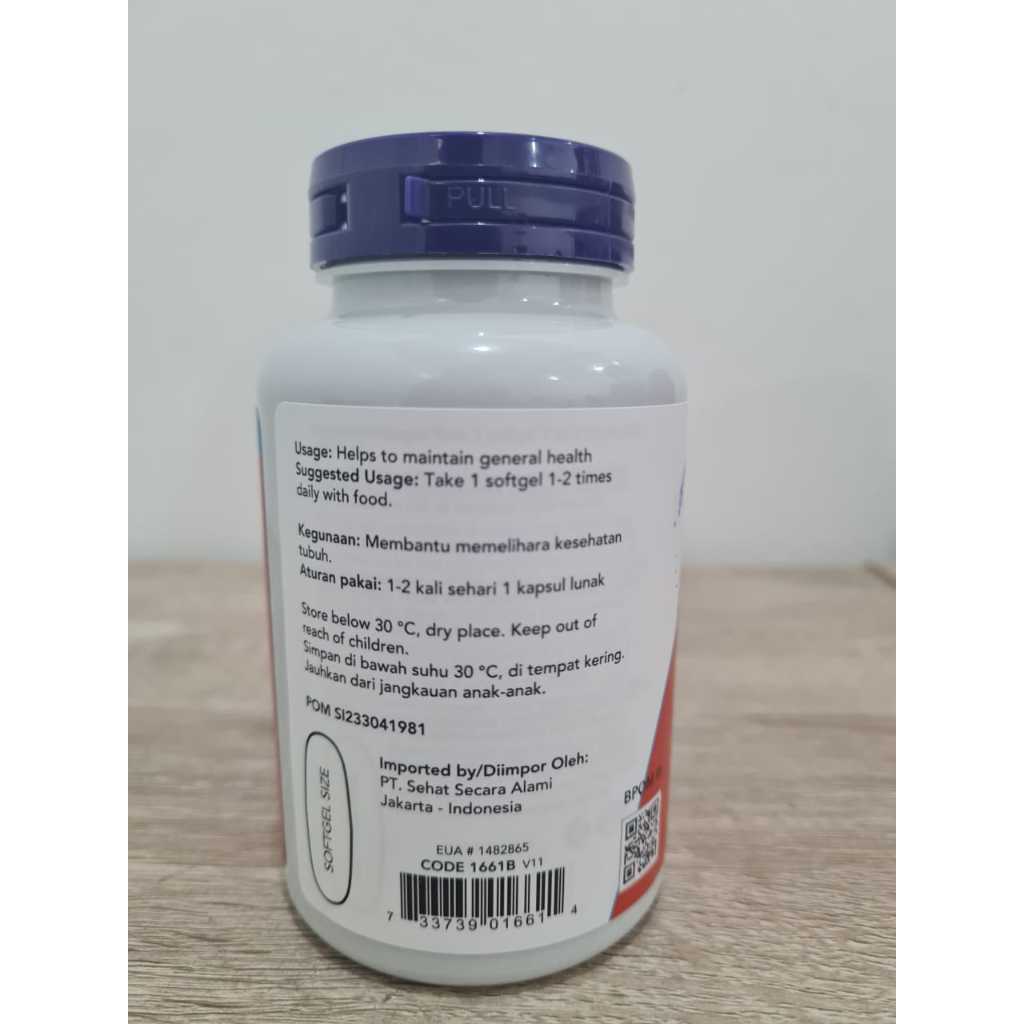 Jual Now Foods Ultra Omega-3 500 Epa 250 Dha 90 Softgels Fish Oil ...