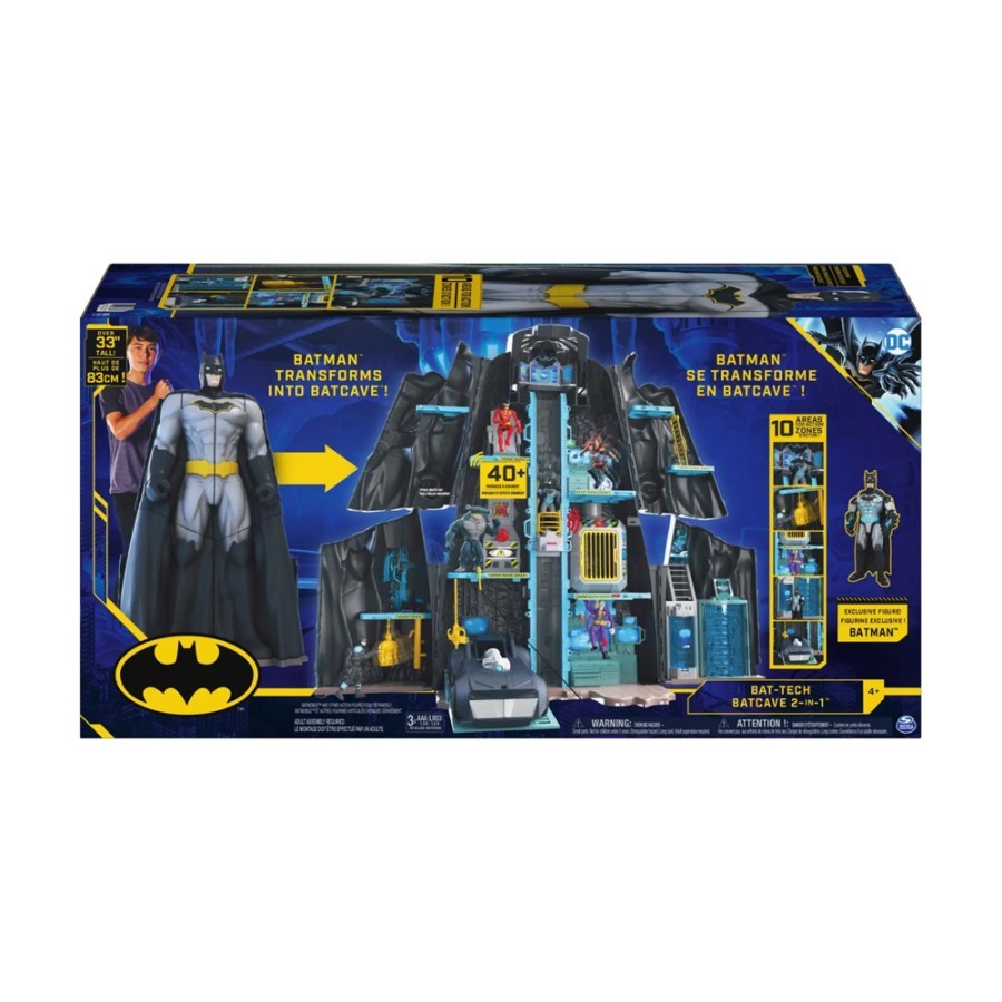 Jual DC Comics Batman, Bat-Tech Batcave Giant Transforming Playset ...