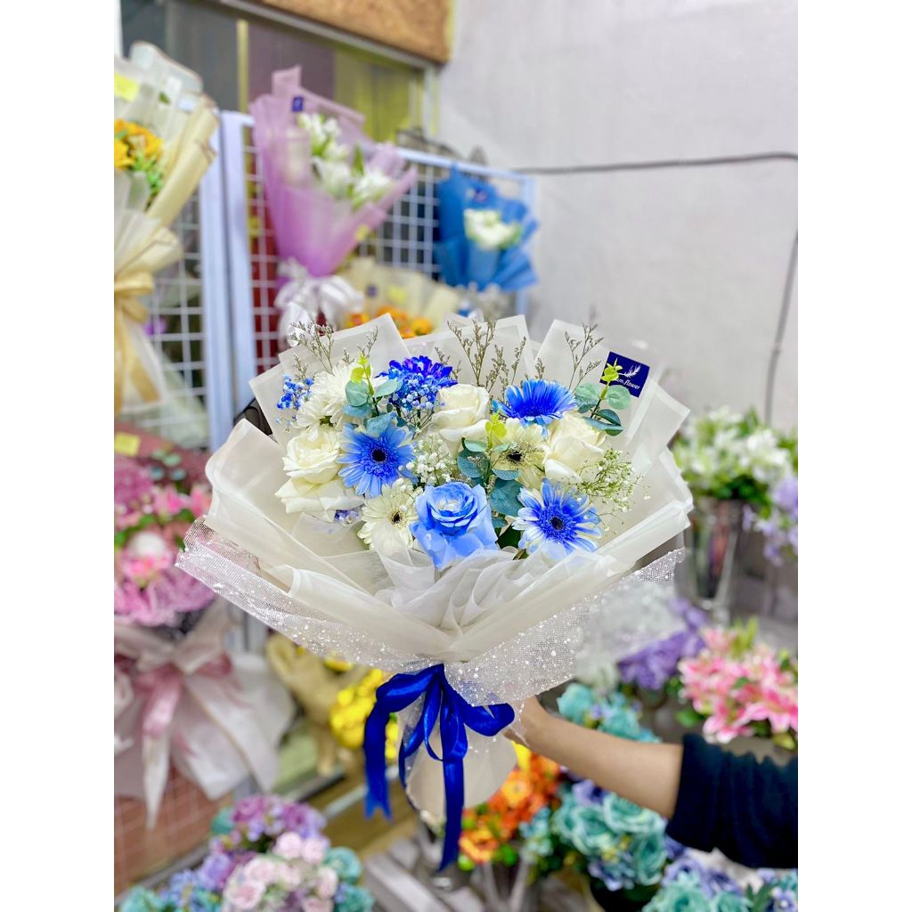Jual fresh flowers bouquet / flowers bouquet jogja / buket wisuda jogja