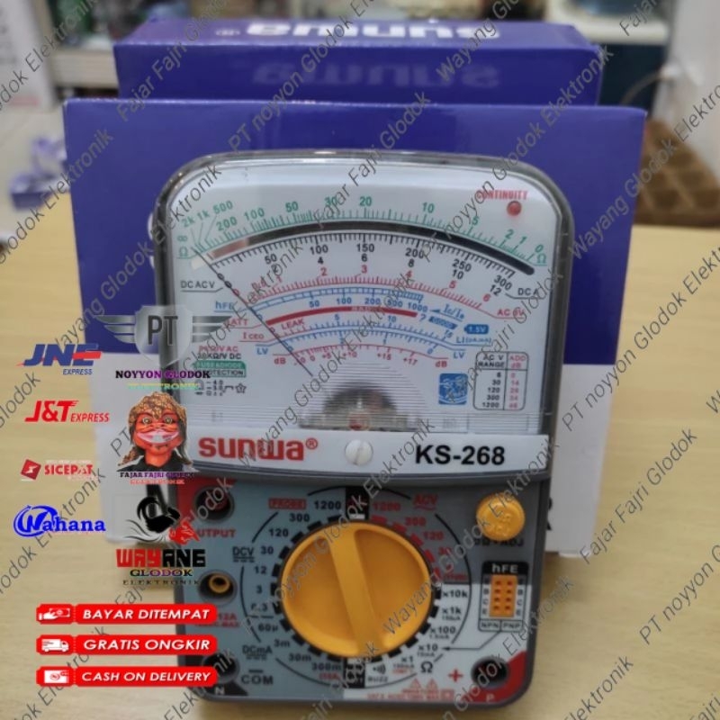 Jual MULTITESTER SUNWA KS-268 AVOMETER MULTIMETER TESTER ANALOG ...