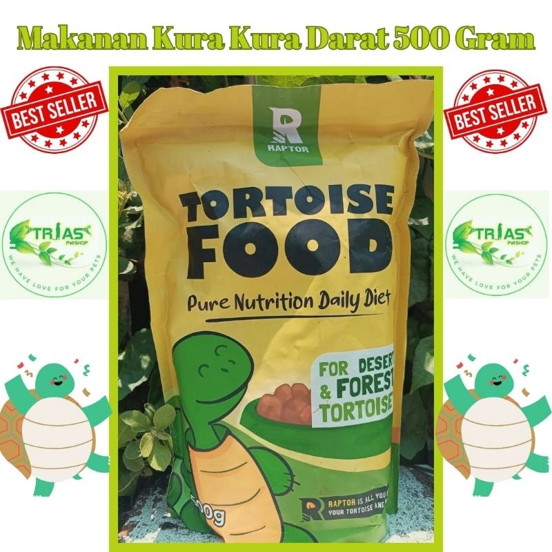 Jual TORTOISE FOOD PELET KURA RAPTOR 500& 150 GRAM/PELET KURA KURA ...