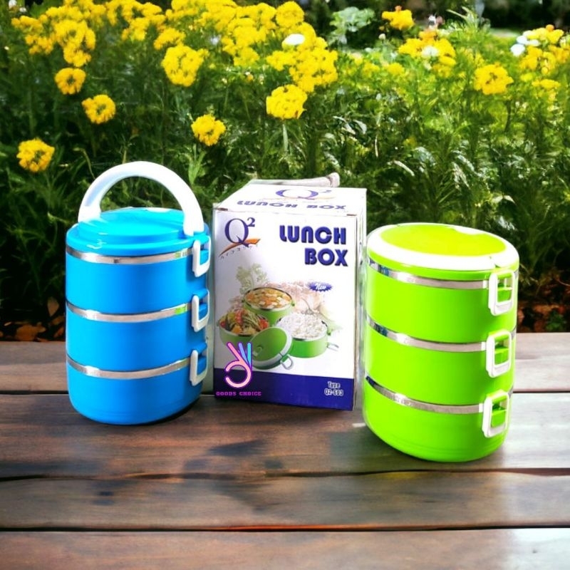 Jual Rantang Susun sebaguna/ Rantang susun stenlis 3 tingkat/ Lunch Box ...