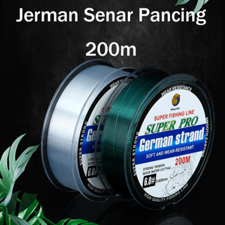 Senar Pancing Nilon Biru Langit 200m Halus 0.55mm Tahan Lama Japanese  Monofilament Fishing Line Kuat Anti Keriting Profesional