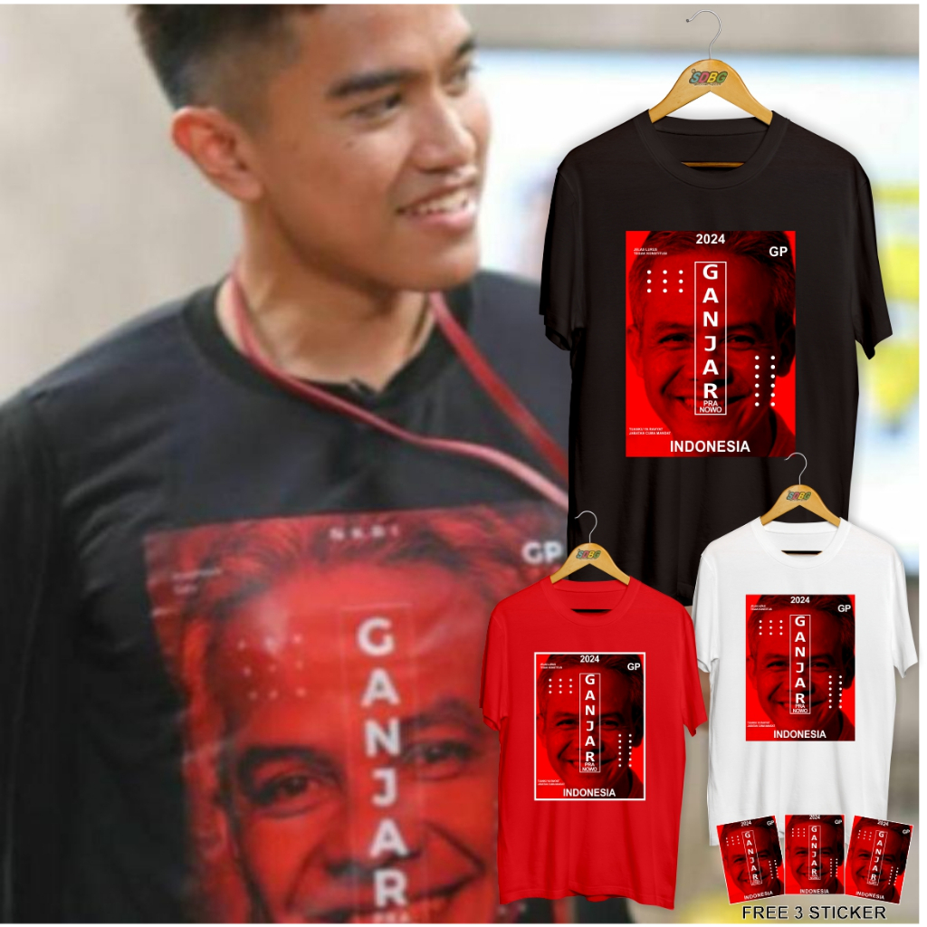 Jual Kaos Baju Ganjar Pranowo Kaos Sahabat Ganjar Kaos Capres 2024