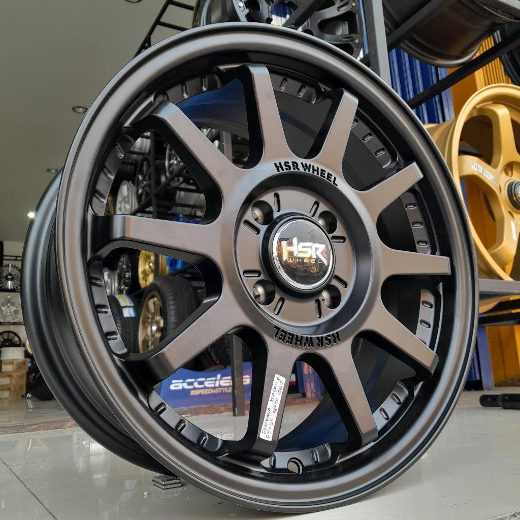 Jual Velg racing hsr gymkana r15 lebar 6,5 pcd 4x100 black mobil etios ...