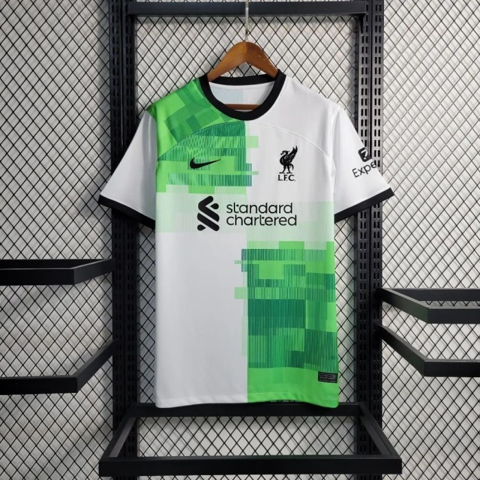 Jual BAJU BOLA JERSEY LIVERPOOL AWAY PUTIH TERBARU 2023 2024 GRADE ...