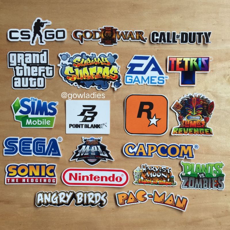 Jual STICKER SEGA EA SPORTS NINTENDO CAPCOM - Stiker Aesthetic Laptop ...