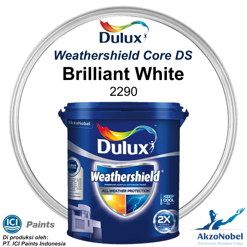 Jual CAT DULUX WEATHERSHIELD CORE DS (RM) 2.5 LT - BRILLIANT WHITE 2290 ...
