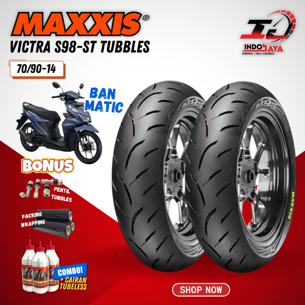 Jual [BAYAR DI TEMPAT] MAXXIS VICTRA 70 / 90 - 14 / BAN MAXXIS 70/90-14 ...