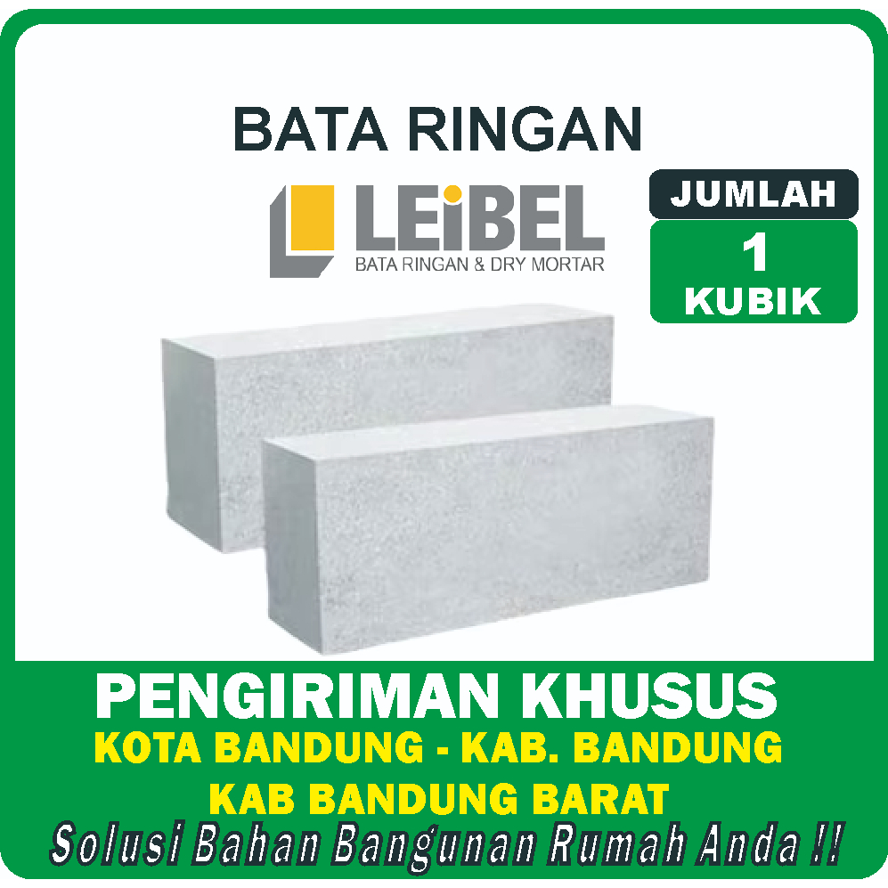 Jual Bata Ringan Hebel Merek Leibel Grade A Harga Per Kubik Shopee Indonesia