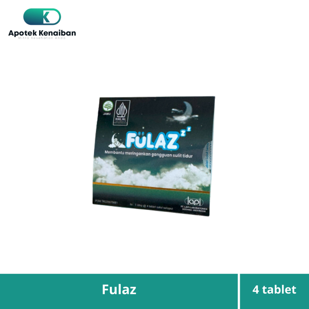Fulaz Strip 4 Tablet / Mengatasi Gangguan Sulit Tidur