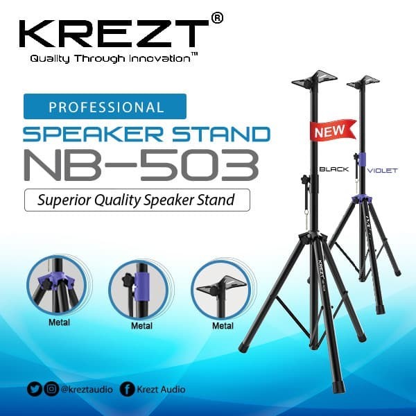 Jual Stand Speaker Krezt NB 503 Original Satuan Krezt NB503 1 Unit Besi ...