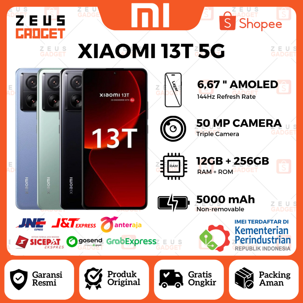 Xiaomi 13T 5G Ram 12GB Rom 256GB – Garansi Resmi – Jualku – Solusi