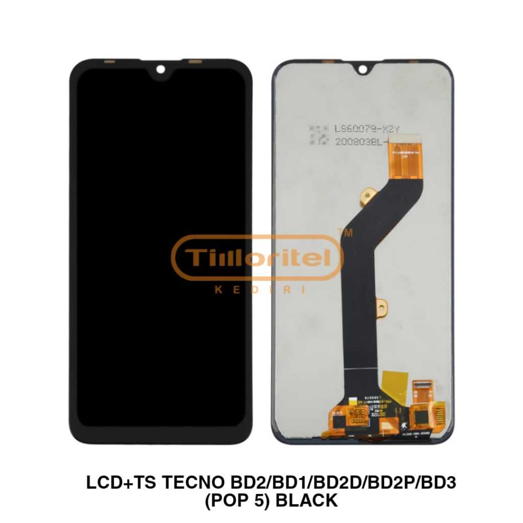 Jual LCD+TS TECNO BD2/BD1/BD2D/BD2P/BD3 (POP 5) BLACK | Shopee Indonesia