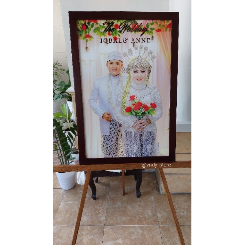 Jual Standing Frame Foto kayu ukuran 130x60cm | Shopee Indonesia