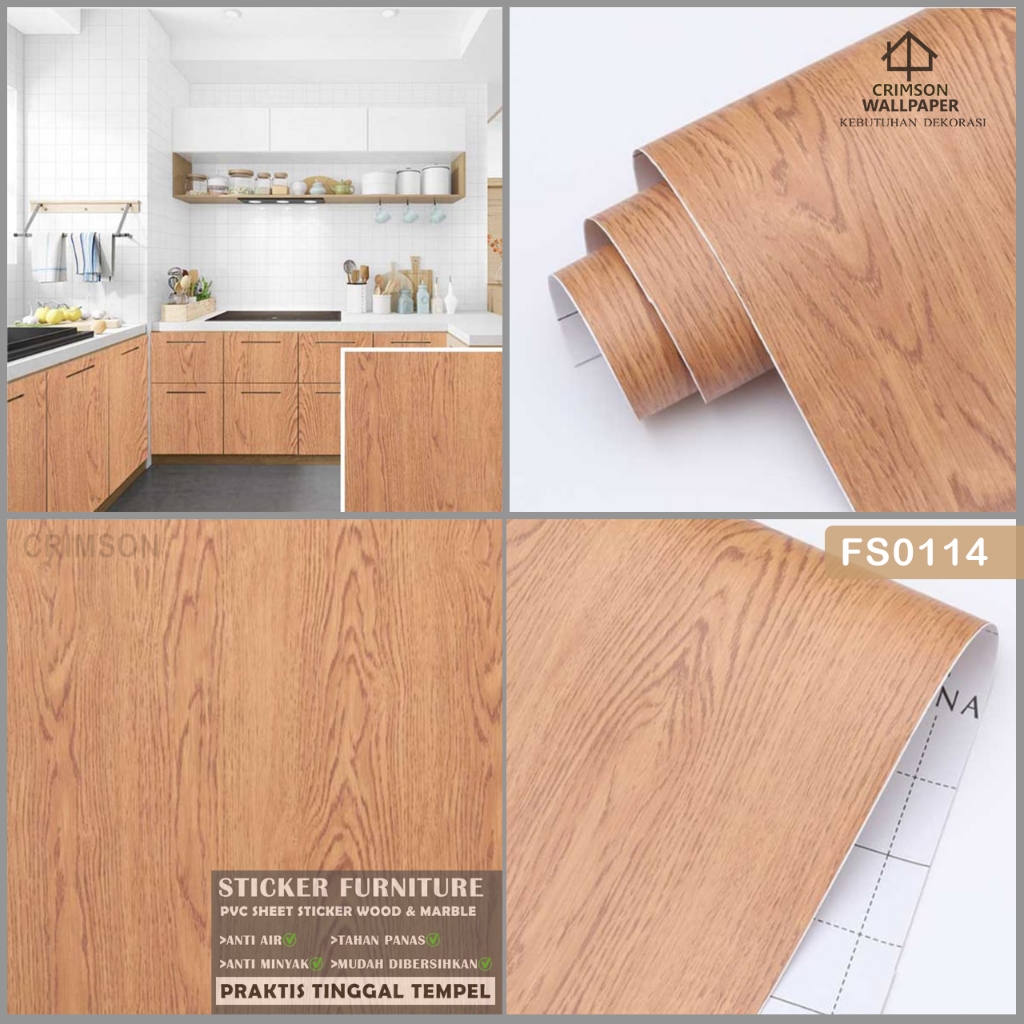 Jual Pelapis Furniture Hpl Stiker Pvc Tacon Sheet Decosheet Sticker Wood Stiker Hpl Kayu