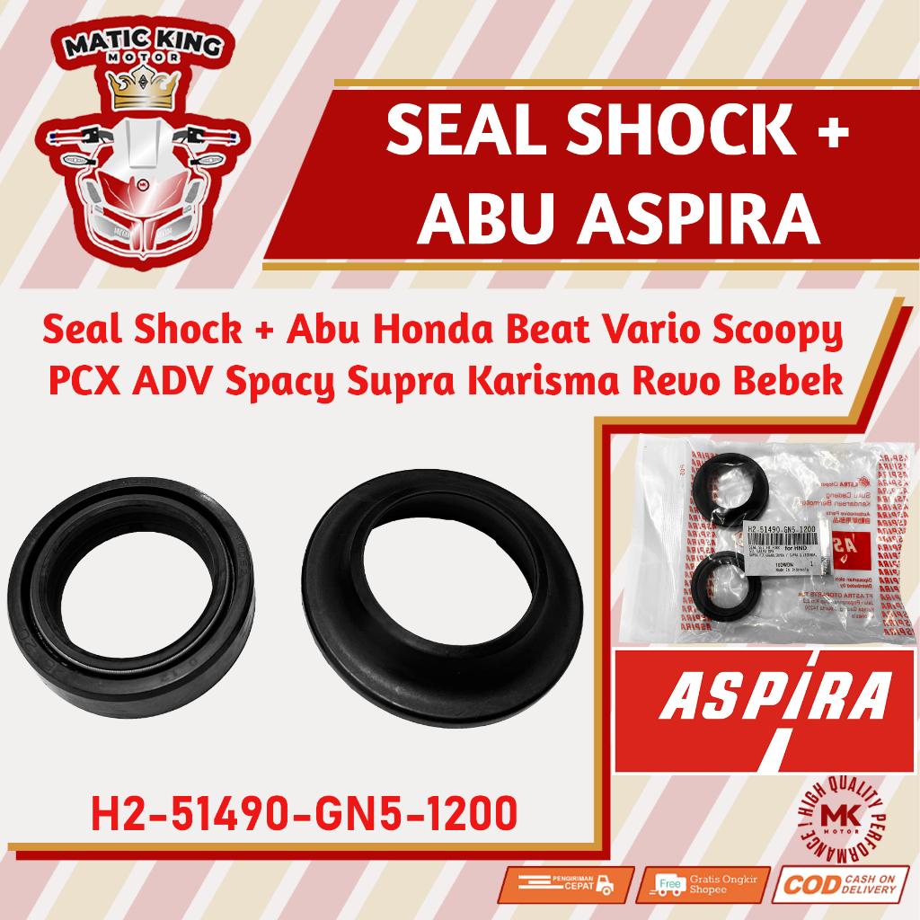 Jual Seal Sil Shockbreaker Abu Depan Honda Beat Vario Genio Scoopy