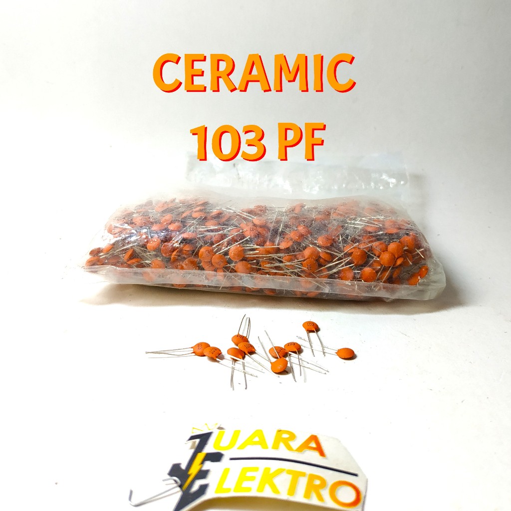 Jual (20 PCS) Capasitor CERAMIC 103 PF | Kapasitor Keramik 103PF - 20 ...