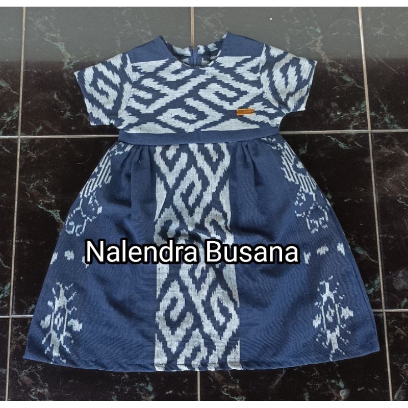 Jual Set Couple Tenun Biru Dress Tenun Kemeja Tenun Baju Tenun Tunik