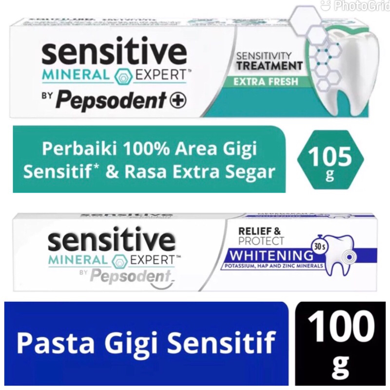 Jual PROMO Pepsodent Sensitive Mineral Expert Pasta Gigi Whitening ...