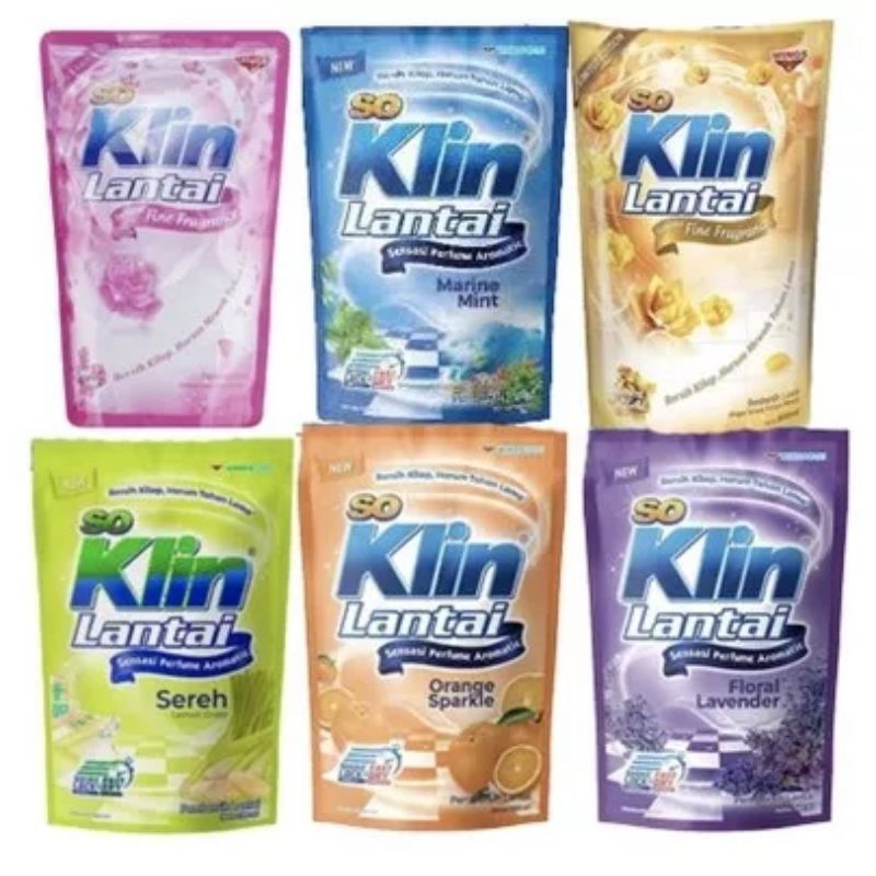 Jual SO KLIN LANTAI 770ml REFILL POUCH all variant | Shopee Indonesia