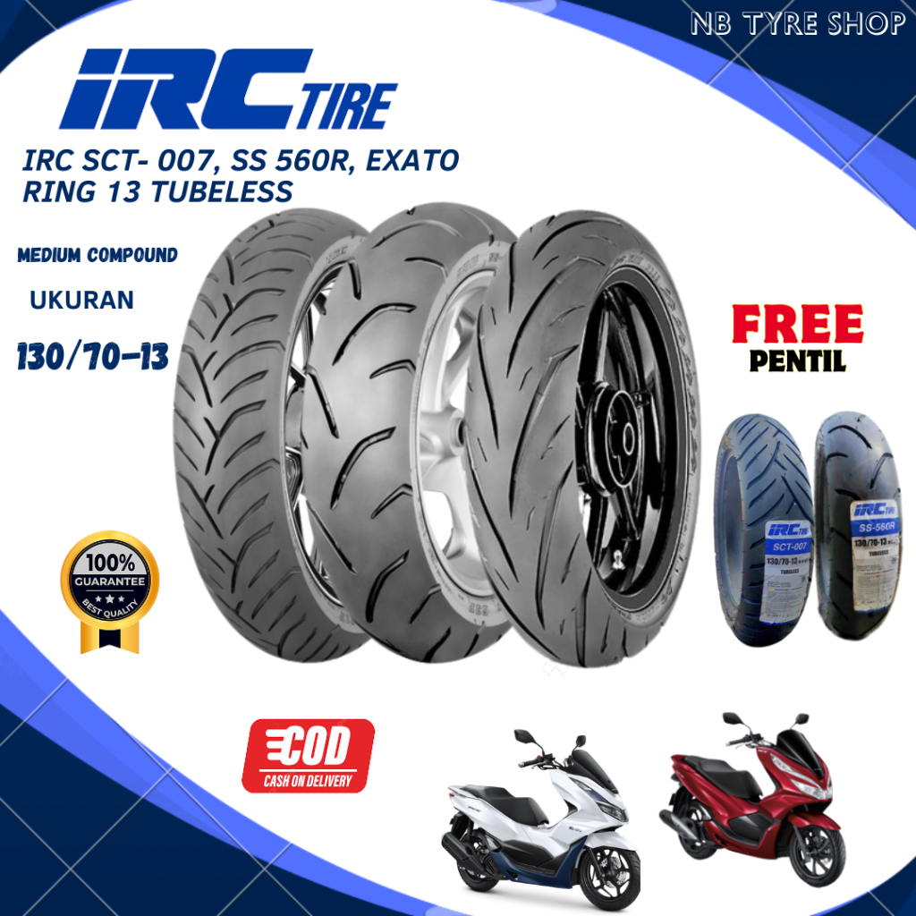 拓 PCX IRC SCT-007 130/70-13サマータイヤ❗️❗️ 送料無料 SALE（在庫一掃セール ）訳あり 長期保管（屋内） IRC SCT