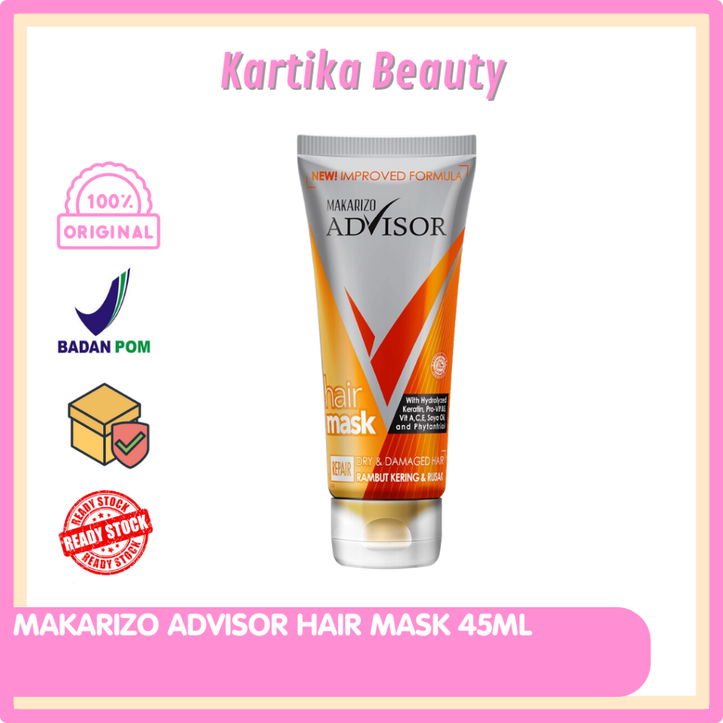 Jual MAKARIZO ADVISOR REPAIR HAIR MASK TUBE 45 ML MASKER RAMBUT ...
