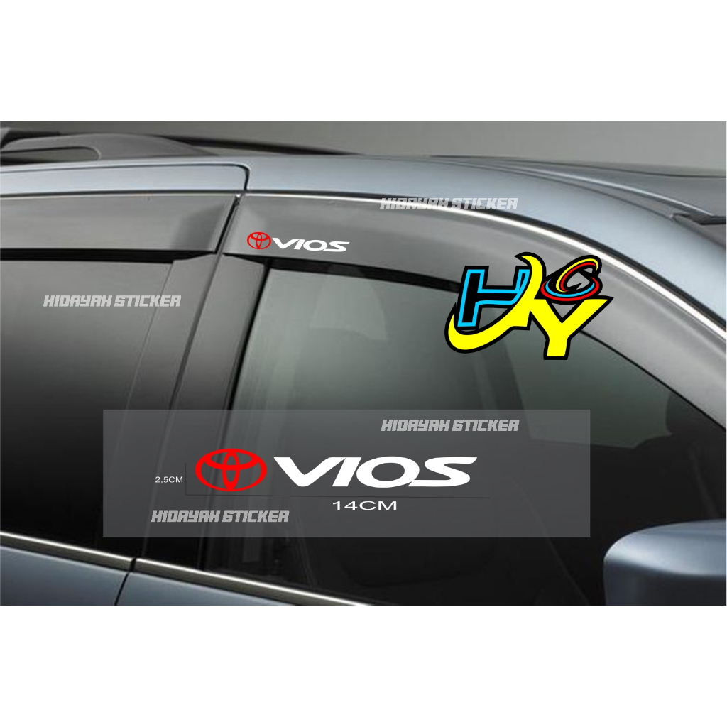 Jual cutting stiker mobil vios sticker talang air pintu mobil terbaru ...