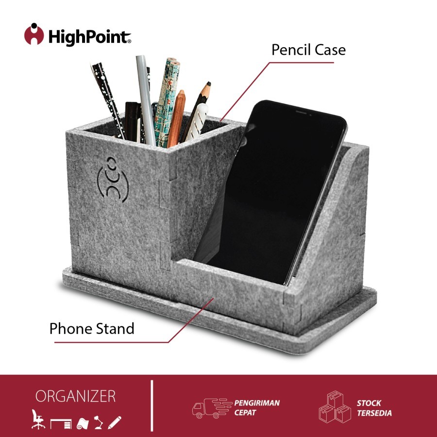 Jual HighPoint Valuna Desk Organizer / Phone Stand / Pencil Case