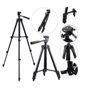 Paket Tripod 1 Meter 3120 Remote Bluetooth Free Baterai Holder Hp Tripod Kamera Dslr Tomsis