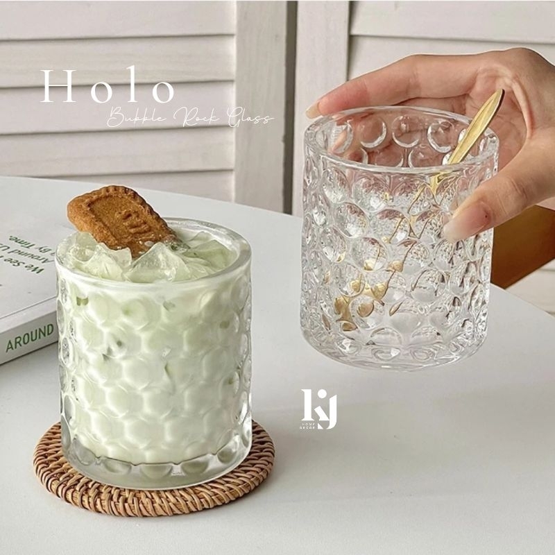 Jual HOLO Bubble Rock Glass 290ml | Shopee Indonesia