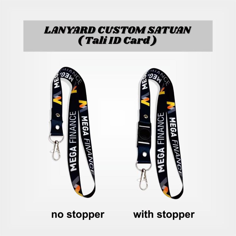 Jual Lanyard Custom Satuan / Tali ID Card Custom Shopee Indonesia