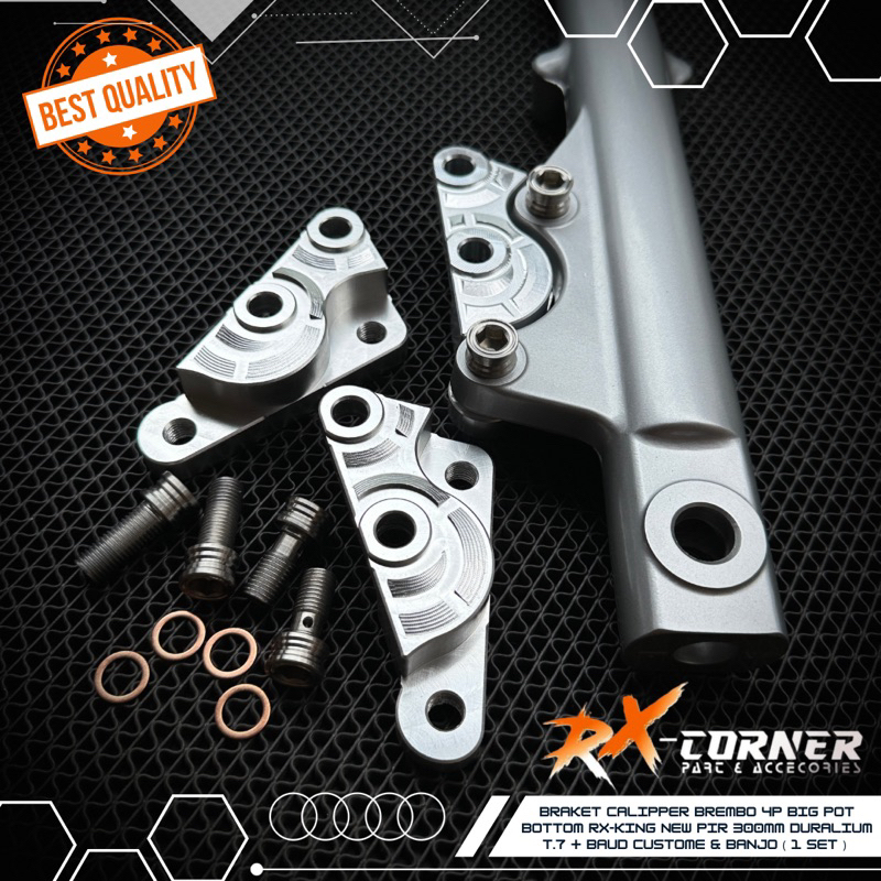 Jual Briket Breket Kaliper KTC,KYTACO,BREMBO 4piston Disk 300mm Pnp ...