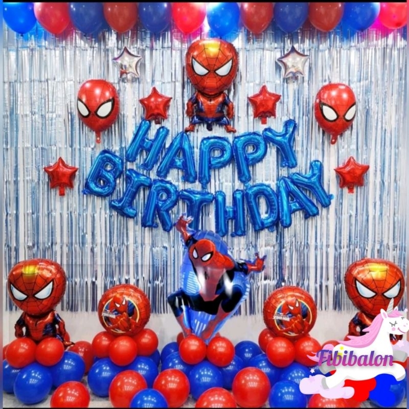 Jual Spiderman Premium Decoration Set/ Dekorasi Spiderman / Ulang Tahun