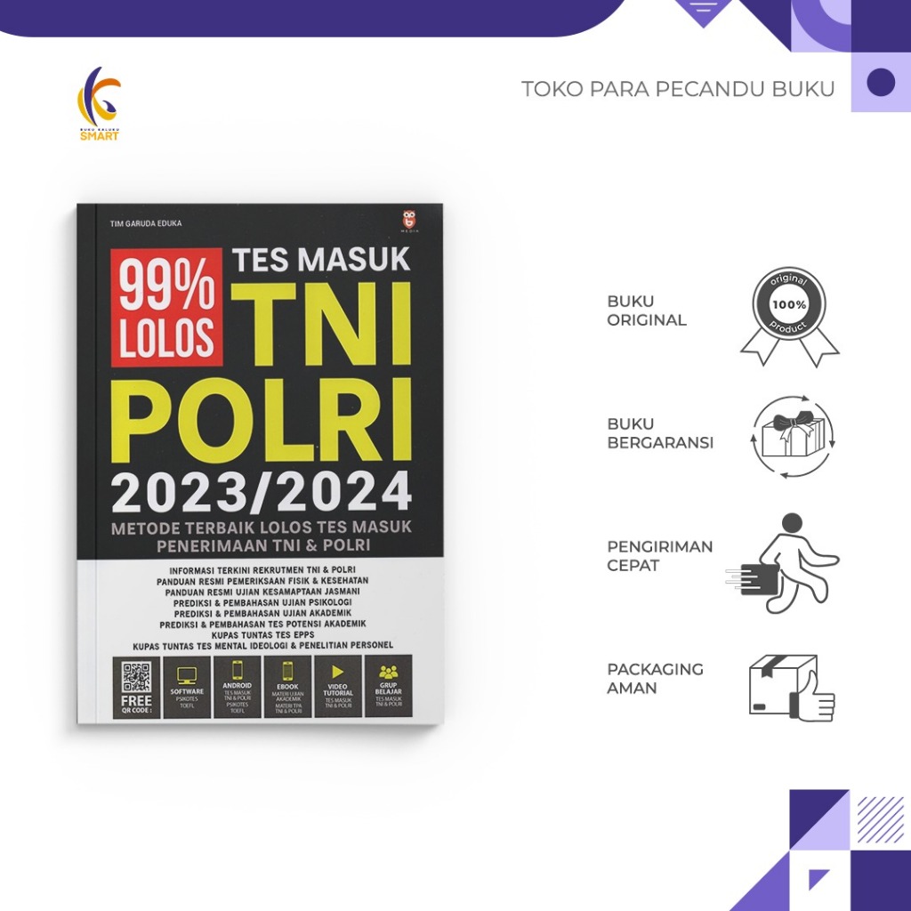 Jual Buku Referensi - 99% Lolos Tes Masuk TNI POLRI 2023/2024 - Tim ...